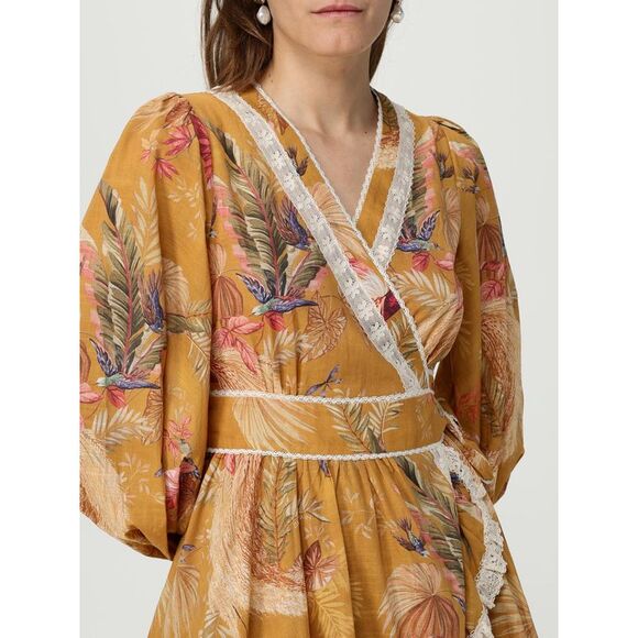 Zimmermann Dress Woman Mustard - Picture 4 of 4
